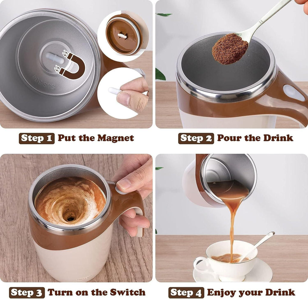 Self Stirring Magnetic Mug (USE WELCOME15) DISCOUNT